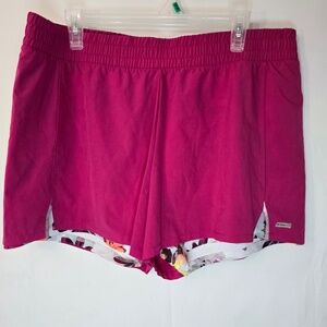 Athletic Works Pink Athletic Shorts Size XL - Floral Liner